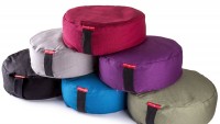 Peace Yoga Zafu Meditation Yoga Buckwheat Filled Cotton Bolster Pillow Cushion